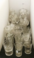Lot 347 - A collection of cut glass items