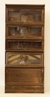 Lot 627 - An early 20th century Globe Wernicke five section bookcase