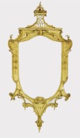 Lot 753 - A Georgian gilt framed wall mirror