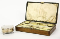 Lot 141 - A cased silver