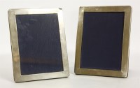Lot 122 - A pair of modern silver mounted photograph frames
