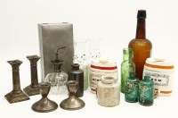 Lot 281 - A collection of glassware and silver items