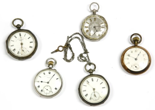 Lot 67 - Five pocket watches