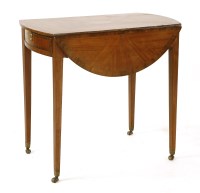 Lot 1059 - A George III satinwood Pembroke table
