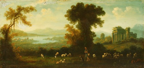 Lot 770 - Manner of Claude
ARCADIAN LANDSCAPES WITH SHEPHERDS
A pair