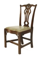 Lot 1128 - A Chippendale period mahogany single chair