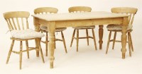 Lot 763 - A stripped pine kitchen table