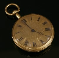 Lot 502 - An 18ct gold key wound Repeater fob watch