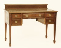 Lot 748 - An Edwardian mahogany writing table