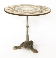 Lot 1159 - A mosaic top table