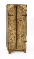 Lot 1180 - A painted pine sacristy cupboard