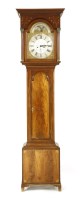 Lot 862 - A George III strung and inlaid mahogany eight-day longcase clock