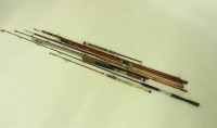 Lot 424A - A collection of fishing rods