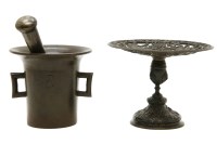 Lot 382 - An ornately detailed bronze stand