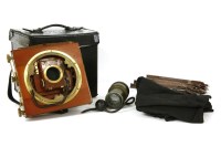 Lot 436A - A mahogany plate camera