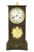 Lot 163 - An Andre of Paris Empire style mantel clock