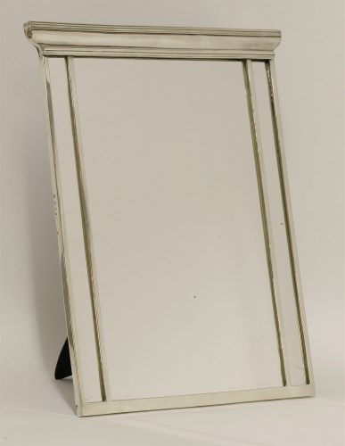 Lot 245 - An Edward VII silver dressing table mirror