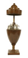 Lot 216 - A George lll mahogany urn-shaped cutlery box