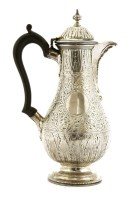 Lot 272 - A Victorian silver coffee pot