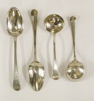 Lot 301 - A pair of George III silver tablespoons