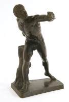 Lot 554 - A bronze figure of an athlete