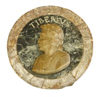 Lot 563 - A Grand Tour type marble roundel
