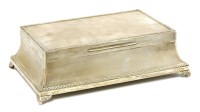 Lot 290 - A silver cigar box