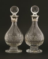Lot 294 - Two modern silver-mounted decanters