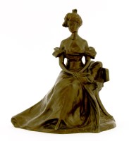 Lot 558 - A bronze figure of a lady