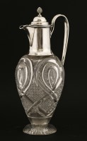 Lot 323 - A Victorian silver claret jug