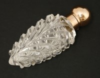 Lot 102 - A Victorian clear glass scent bottle