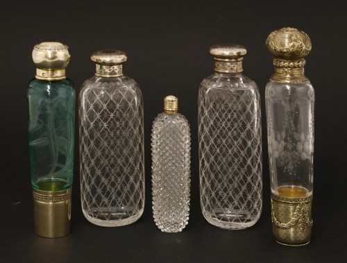 Lot 61 - Two French glass scent bottles