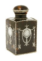 Lot 206 - A silver and tortoiseshell-mounted cologne bottle