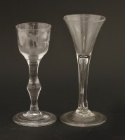 Lot 387 - Two George III wine glasses