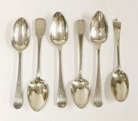 Lot 170 - A small collection of silver tablespoons
