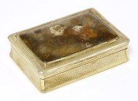 Lot 39 - A George IV silver gilt and polished snuff box