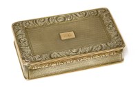 Lot 41 - A George IV silver and gold-edged snuff box