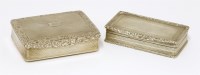 Lot 46 - A George IV silver snuff box
T Phipps and I Phipps