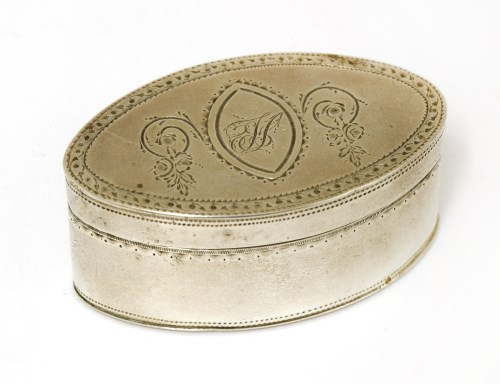 Lot 48 - A good George III silver nutmeg grater