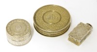 Lot 53 - An unusual George III silver gilt patch snuff box