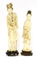 Lot 647 - A Chinese ivory figure