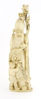 Lot 652 - A Chinese ivory carving