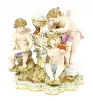Lot 365 - A Meissen porcelain 'Mapping the Stars' group