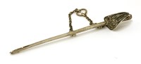 Lot 227 - A Victorian novelty silver letter opener