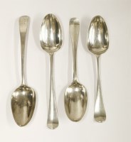 Lot 329 - Four old English tablespoons