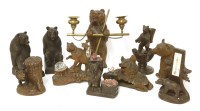 Lot 504 - A collection of Black Forest bear items