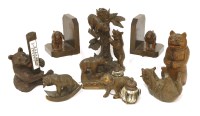 Lot 503 - A collection of Black Forest bear items