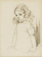 Lot 1105 - Sir William Orpen RA RHA (1878-1931)
STUDY OF A YOUNG GIRL
Pencil
26 x 20.5cm
