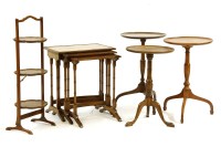 Lot 527 - Furniture: a nest of 3 tables