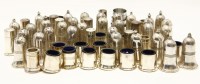 Lot 297 - A large quantity of silver plated salt and pepper shakers